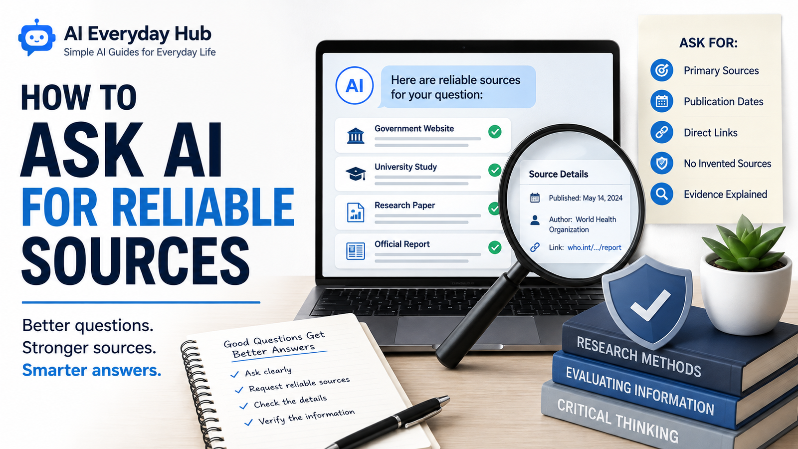 How to Ask AI for Reliable Sources