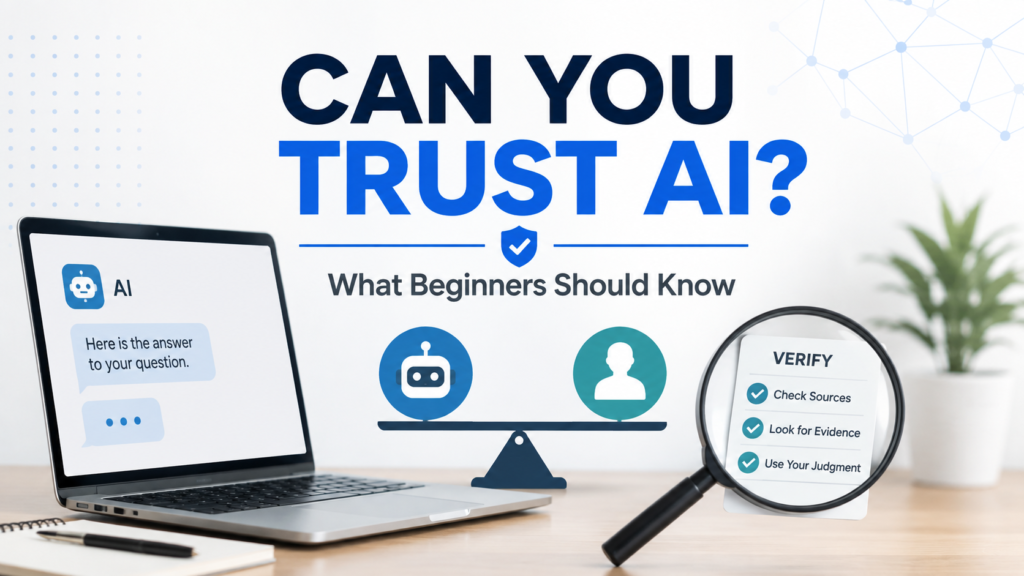 Can you trust AI? A beginner’s guide to checking AI answers, verifying sources, and using human judgment