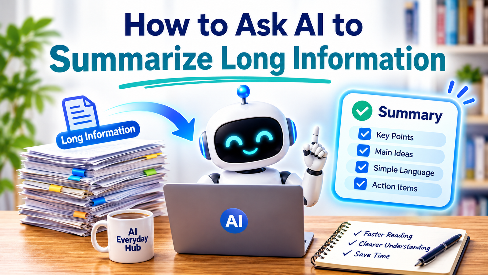 How to Ask AI to Summarize Long Information