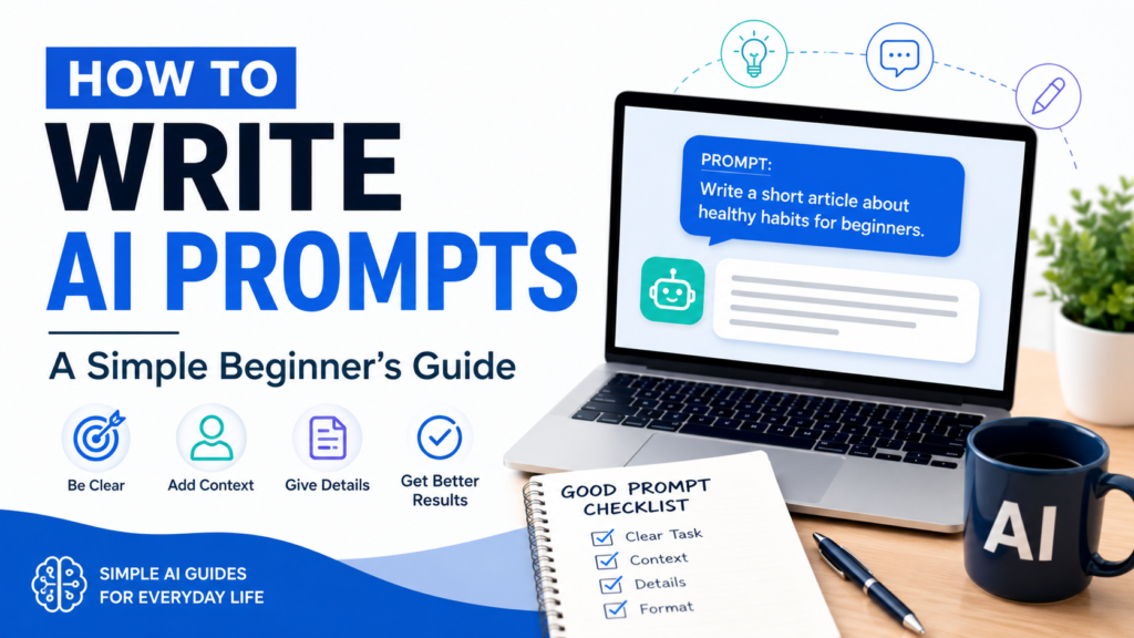 How to write AI prompts for beginners step-by-step guide